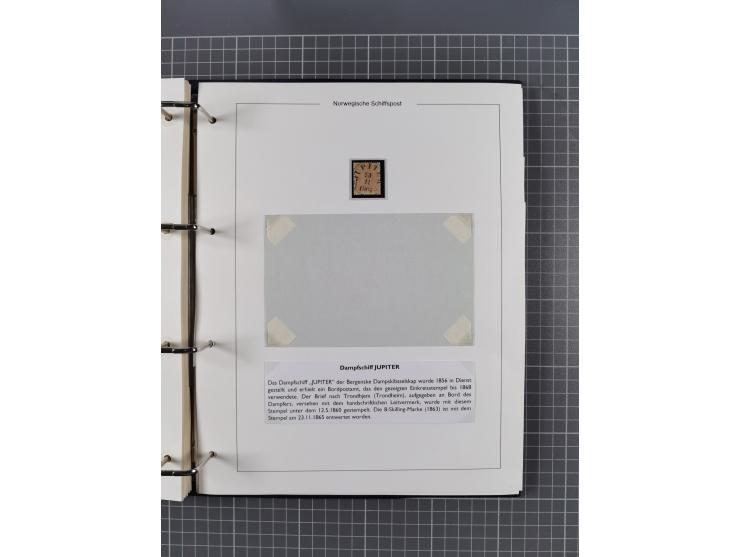 NORWEGEN: 1838/1980 (ca.), umfangreiche Sammlung “Norwegische Schiffspost” mit ca. fast 700 Briefen, Karten und GSK bis ca. 1