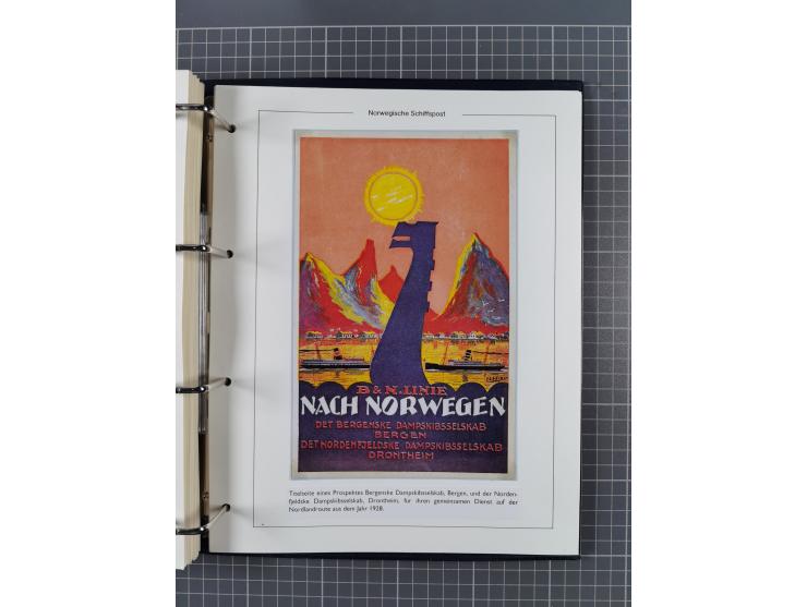 NORWEGEN: 1838/1980 (ca.), umfangreiche Sammlung “Norwegische Schiffspost” mit ca. fast 700 Briefen, Karten und GSK bis ca. 1