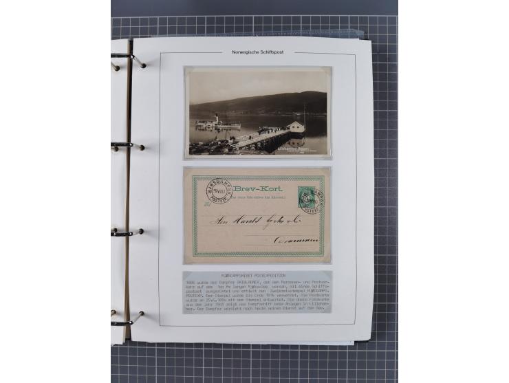 NORWEGEN: 1838/1980 (ca.), umfangreiche Sammlung “Norwegische Schiffspost” mit ca. fast 700 Briefen, Karten und GSK bis ca. 1