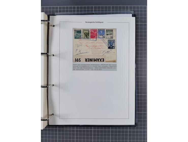 NORWEGEN: 1838/1980 (ca.), umfangreiche Sammlung “Norwegische Schiffspost” mit ca. fast 700 Briefen, Karten und GSK bis ca. 1