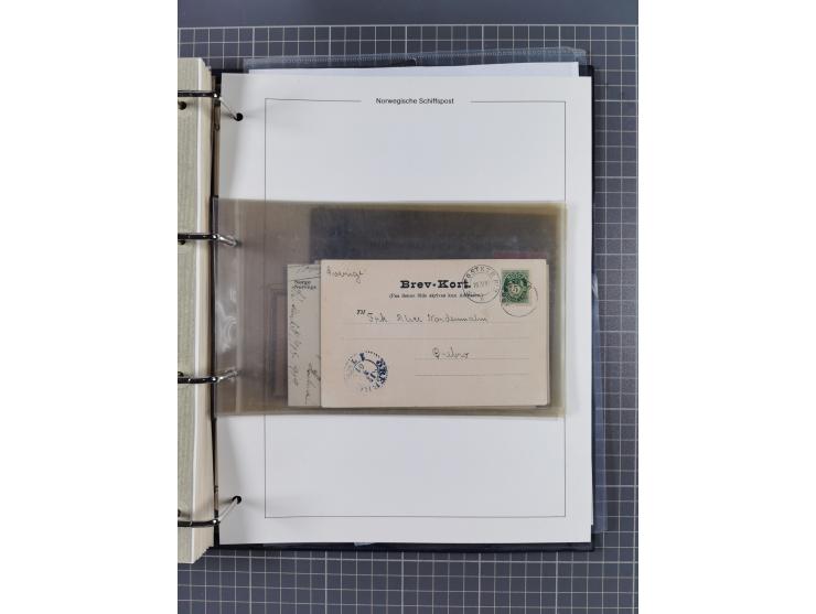 NORWEGEN: 1838/1980 (ca.), umfangreiche Sammlung “Norwegische Schiffspost” mit ca. fast 700 Briefen, Karten und GSK bis ca. 1