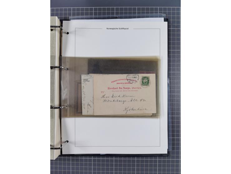 NORWEGEN: 1838/1980 (ca.), umfangreiche Sammlung “Norwegische Schiffspost” mit ca. fast 700 Briefen, Karten und GSK bis ca. 1