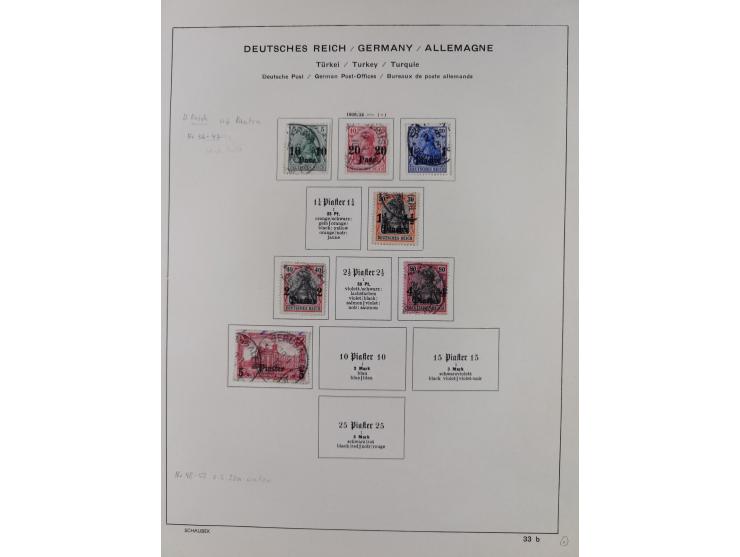 1884/14, China, Marokko und Türkei, meist gestempelte Teilsammlung ab Aufdruckausgaben, meist gute Erhaltung, mit einigen Bel