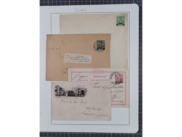 1884/14, China, Marokko und Türkei, meist gestempelte Teilsammlung ab Aufdruckausgaben, meist gute Erhaltung, mit einigen Bel