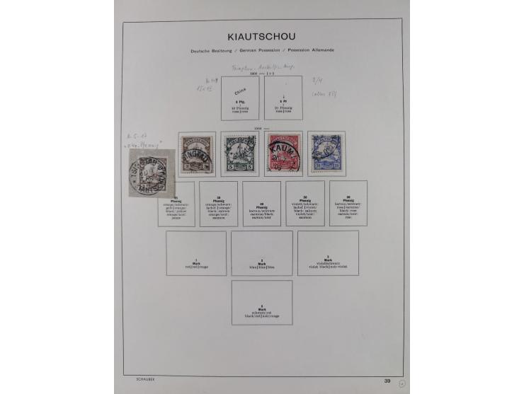 1890/14, Deutsch-Ostafrika bis Togo, meist gestempelte Teilsammlung ab Aufdruckausgaben, dabei G.R.I. Aufdruck Samoa Mi.1PFII