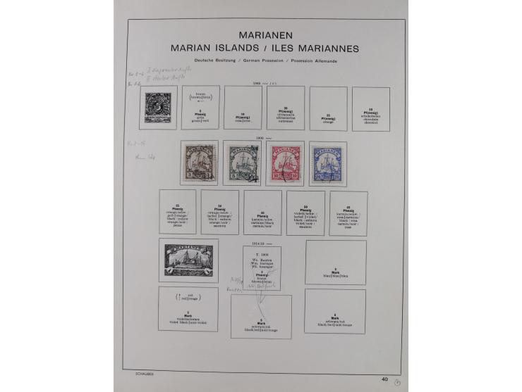 1890/14, Deutsch-Ostafrika bis Togo, meist gestempelte Teilsammlung ab Aufdruckausgaben, dabei G.R.I. Aufdruck Samoa Mi.1PFII