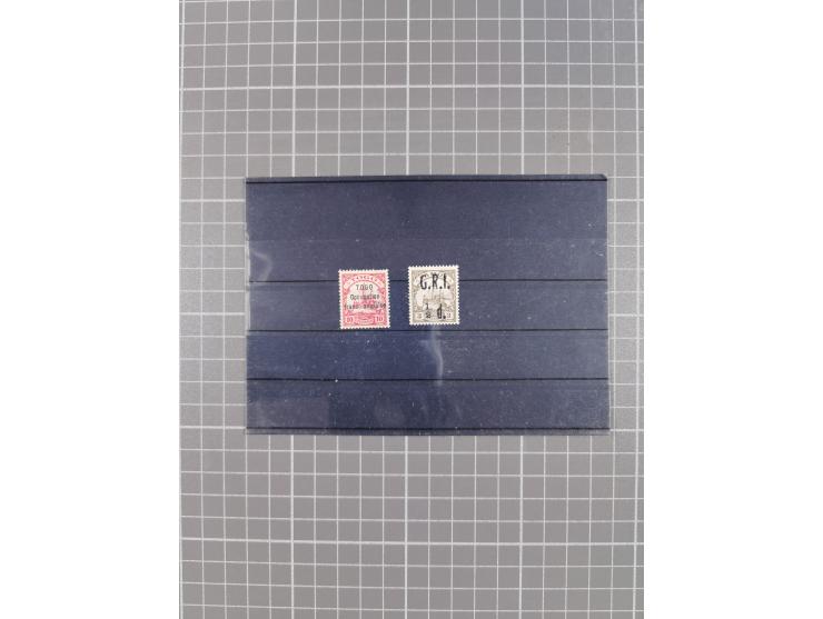 1890/14, Deutsch-Ostafrika bis Togo, meist gestempelte Teilsammlung ab Aufdruckausgaben, dabei G.R.I. Aufdruck Samoa Mi.1PFII