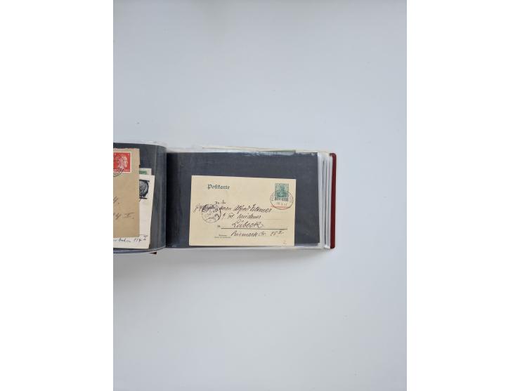1872/1970 (ca.), über 1400 Briefe, Karten und GSK mit Schwerpunkt vor 1950, dabei viel Feldpost I. und II. WK, viele R-Briefe
