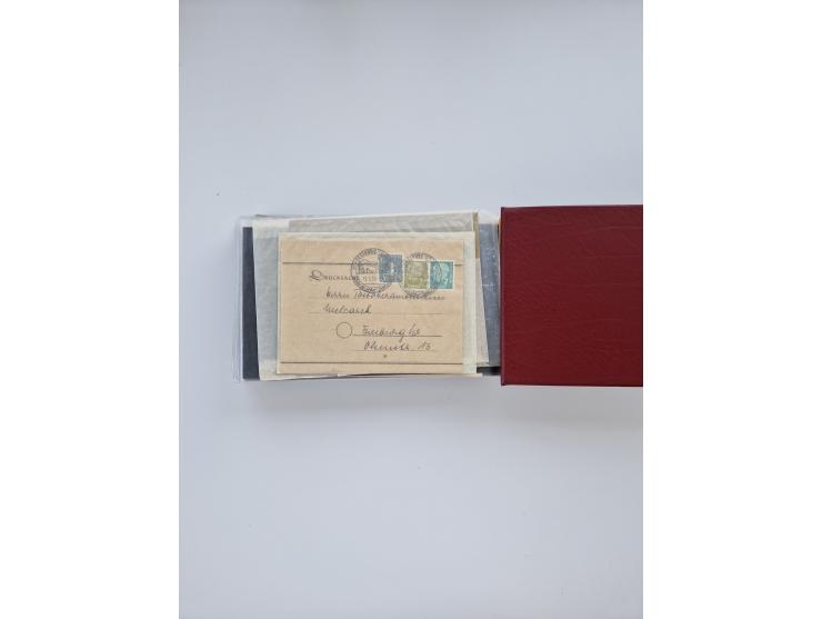 1872/1970 (ca.), über 1400 Briefe, Karten und GSK mit Schwerpunkt vor 1950, dabei viel Feldpost I. und II. WK, viele R-Briefe