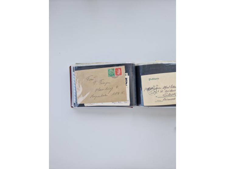 1872/1970 (ca.), über 1400 Briefe, Karten und GSK mit Schwerpunkt vor 1950, dabei viel Feldpost I. und II. WK, viele R-Briefe