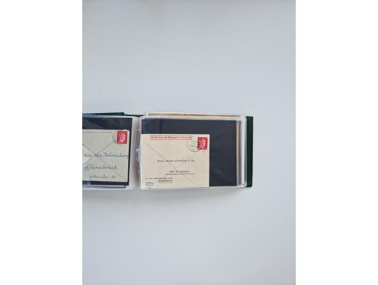 1872/1970 (ca.), über 1400 Briefe, Karten und GSK mit Schwerpunkt vor 1950, dabei viel Feldpost I. und II. WK, viele R-Briefe