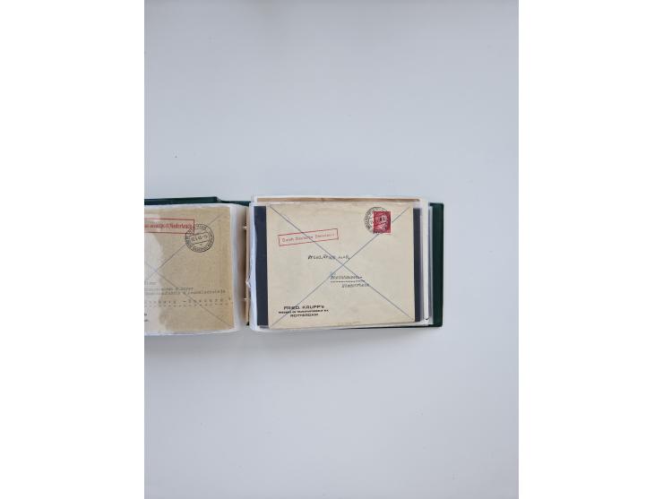 1872/1970 (ca.), über 1400 Briefe, Karten und GSK mit Schwerpunkt vor 1950, dabei viel Feldpost I. und II. WK, viele R-Briefe