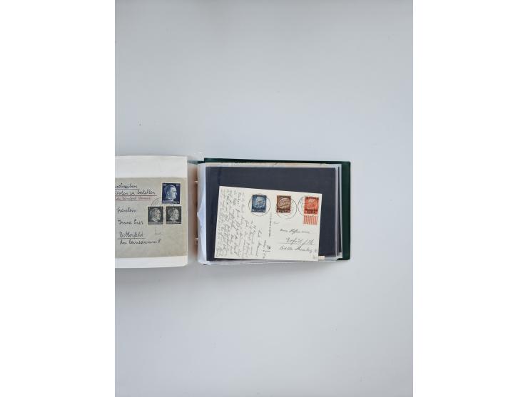 1872/1970 (ca.), über 1400 Briefe, Karten und GSK mit Schwerpunkt vor 1950, dabei viel Feldpost I. und II. WK, viele R-Briefe