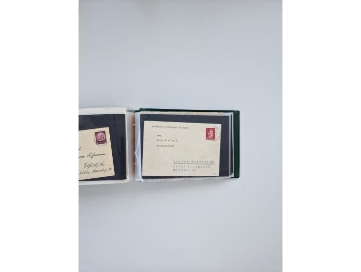 1872/1970 (ca.), über 1400 Briefe, Karten und GSK mit Schwerpunkt vor 1950, dabei viel Feldpost I. und II. WK, viele R-Briefe