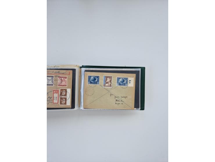 1872/1970 (ca.), über 1400 Briefe, Karten und GSK mit Schwerpunkt vor 1950, dabei viel Feldpost I. und II. WK, viele R-Briefe