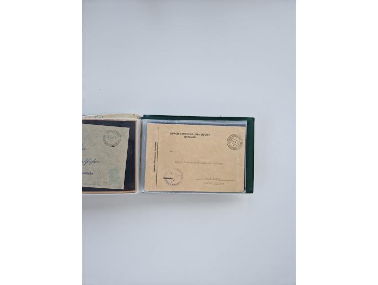 1872/1970 (ca.), über 1400 Briefe, Karten und GSK mit Schwerpunkt vor 1950, dabei viel Feldpost I. und II. WK, viele R-Briefe