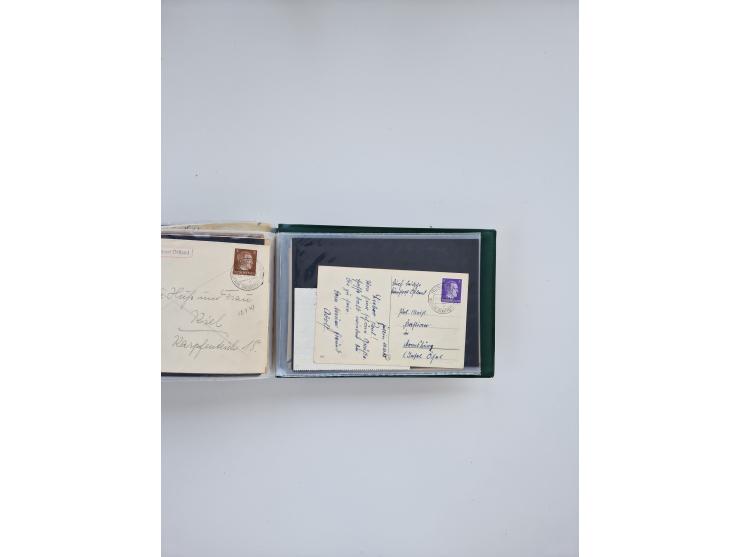 1872/1970 (ca.), über 1400 Briefe, Karten und GSK mit Schwerpunkt vor 1950, dabei viel Feldpost I. und II. WK, viele R-Briefe