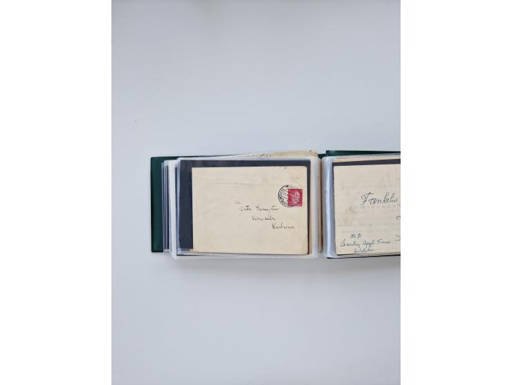 1872/1970 (ca.), über 1400 Briefe, Karten und GSK mit Schwerpunkt vor 1950, dabei viel Feldpost I. und II. WK, viele R-Briefe