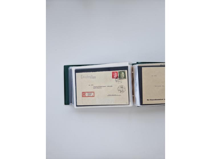 1872/1970 (ca.), über 1400 Briefe, Karten und GSK mit Schwerpunkt vor 1950, dabei viel Feldpost I. und II. WK, viele R-Briefe