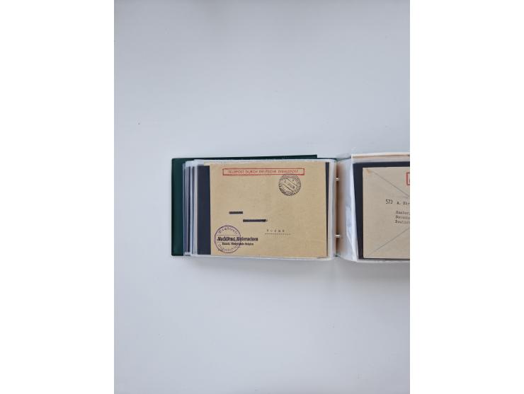 1872/1970 (ca.), über 1400 Briefe, Karten und GSK mit Schwerpunkt vor 1950, dabei viel Feldpost I. und II. WK, viele R-Briefe