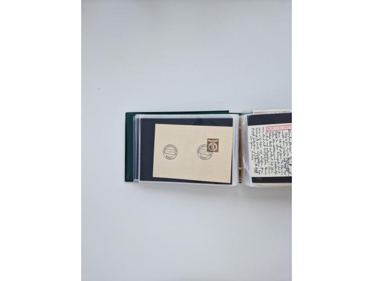 1872/1970 (ca.), über 1400 Briefe, Karten und GSK mit Schwerpunkt vor 1950, dabei viel Feldpost I. und II. WK, viele R-Briefe