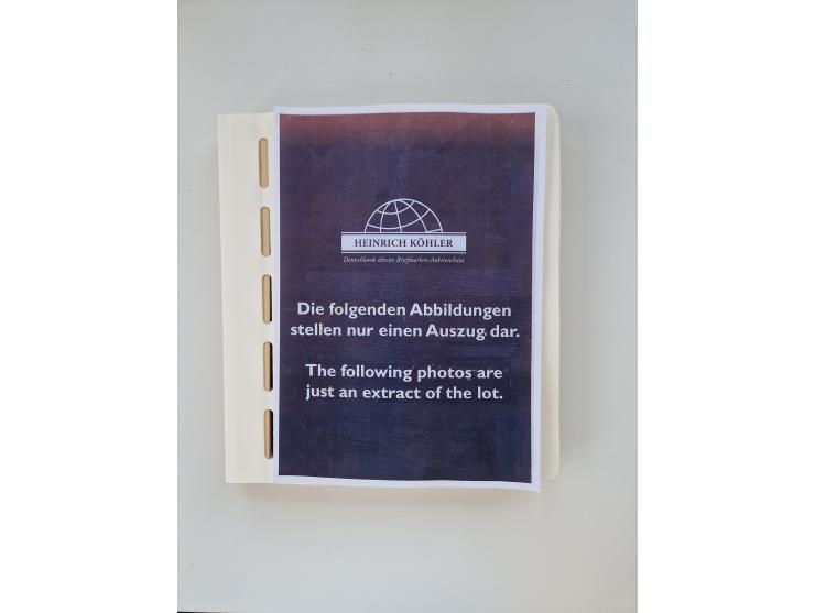 1855/2008, extensive, mostly used collector's stock, including a collection with 2x Mi. No. 1 and 2 each, further sub-collect