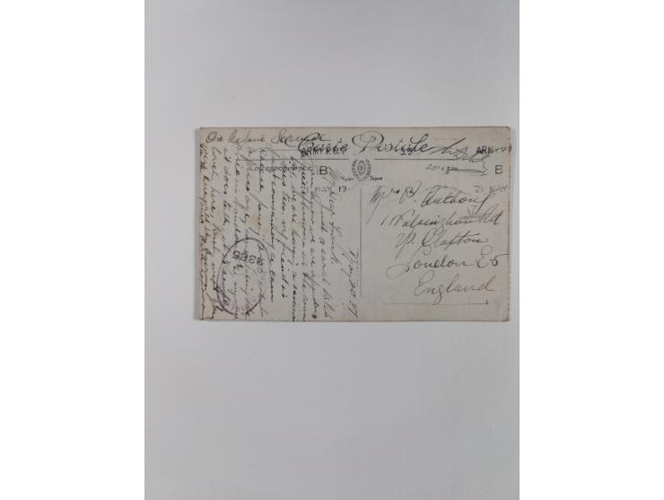 1918/62, Collection on 17 album leaves including British field post Natal South Africa, Palestine censorship reg. 1918 to Egy