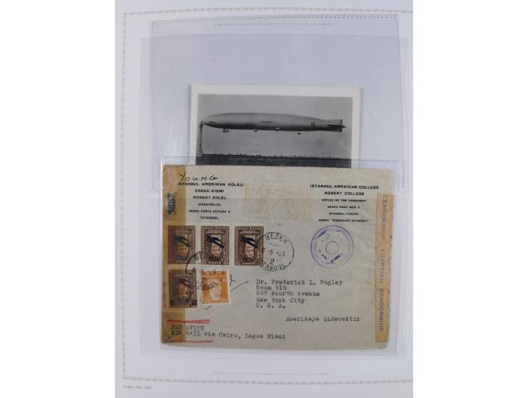 1925/60, Turkish Air Assosiation Collection of stamps, covers and documents including early issues, revenues, aid stamps with