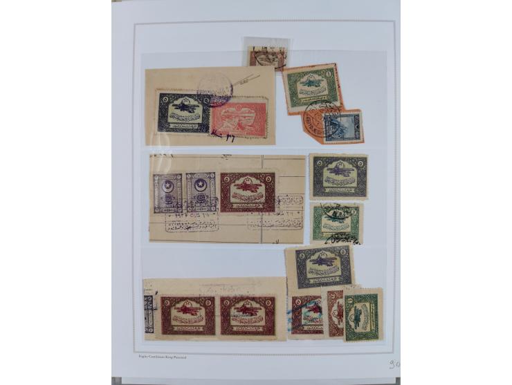 1925/60, Turkish Air Assosiation Collection of stamps, covers and documents including early issues, revenues, aid stamps with