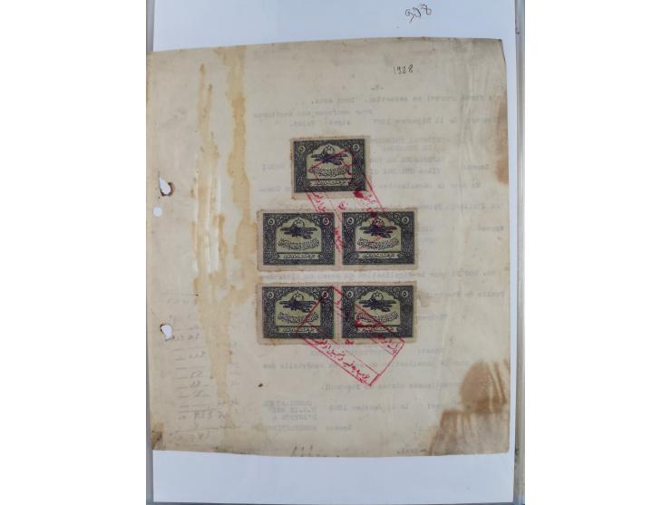 1925/60, Turkish Air Assosiation Collection of stamps, covers and documents including early issues, revenues, aid stamps with