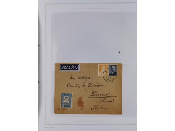 1925/60, Turkish Air Assosiation Collection of stamps, covers and documents including early issues, revenues, aid stamps with