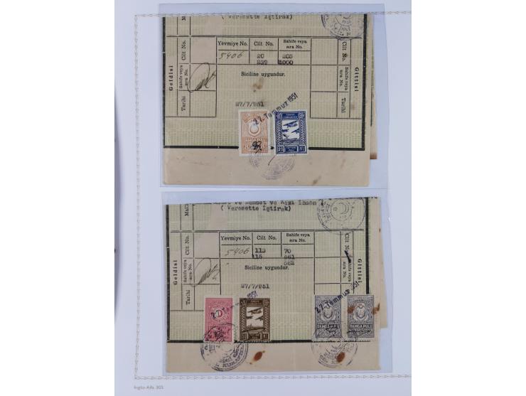 1925/60, Turkish Air Assosiation Collection of stamps, covers and documents including early issues, revenues, aid stamps with