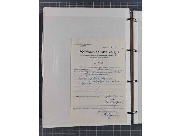 1944, umfangreiche, meist postfrische und gestempelte Sammlung mit vielen Einheiten, gestempelten Bogenteilen, Aufdruck-Abart