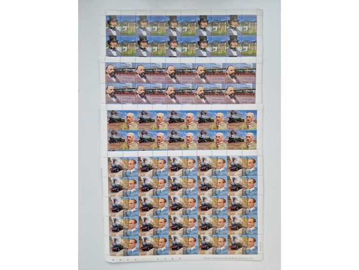 1978/88 (ca.), West Indies, mnh stock of several thousand cpl. motive sets (ca. 40 different) in sheets and few part sheets, 