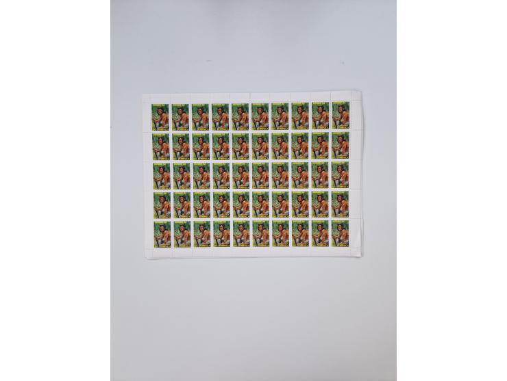 1978/88 (ca.), West Indies, mnh stock of several thousand cpl. motive sets (ca. 40 different) in sheets and few part sheets, 