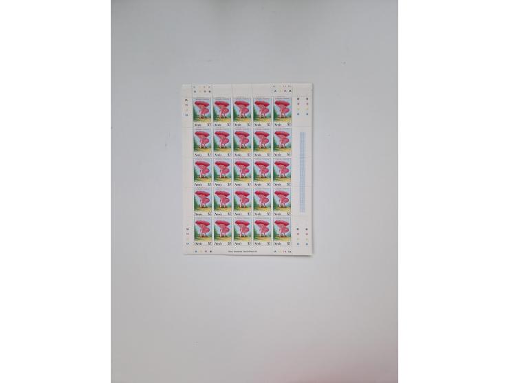 1978/88 (ca.), West Indies, mnh stock of several thousand cpl. motive sets (ca. 40 different) in sheets and few part sheets, 