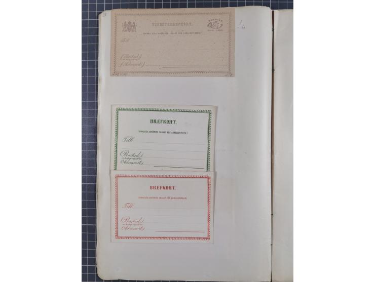 1872/1900, Collection of 30 unused postal stationery cards, starting Mi.P1-P5 including answering cards, Official cards DP1-6