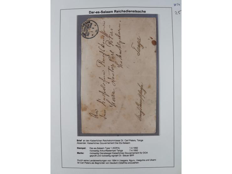 1892/1916, Partie mit 16 Briefen, Karten und Ganzsachen sowie ein Telegramm und zwei linken Postanweisungs-Abschnitten mit sc