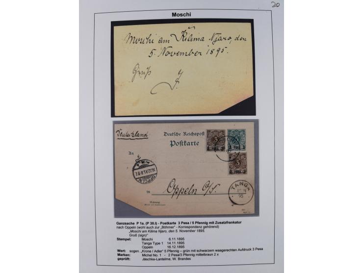 1892/1916, Partie mit 16 Briefen, Karten und Ganzsachen sowie ein Telegramm und zwei linken Postanweisungs-Abschnitten mit sc