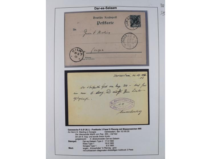 1892/1916, Partie mit 16 Briefen, Karten und Ganzsachen sowie ein Telegramm und zwei linken Postanweisungs-Abschnitten mit sc