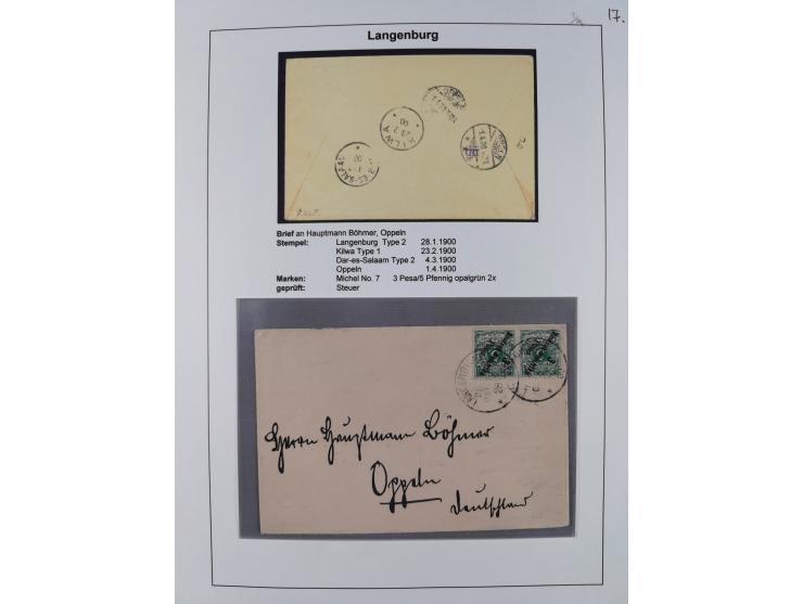 1892/1916, Partie mit 16 Briefen, Karten und Ganzsachen sowie ein Telegramm und zwei linken Postanweisungs-Abschnitten mit sc