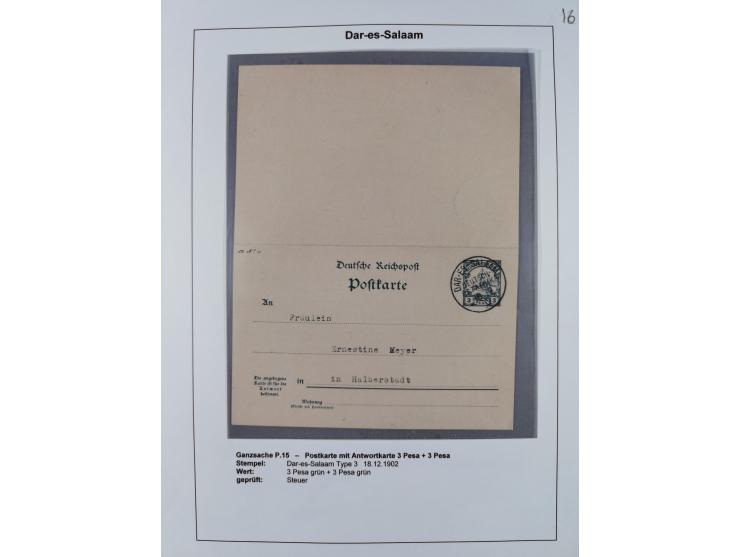 1892/1916, Partie mit 16 Briefen, Karten und Ganzsachen sowie ein Telegramm und zwei linken Postanweisungs-Abschnitten mit sc