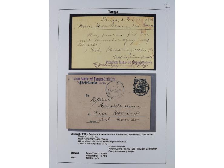 1892/1916, Partie mit 16 Briefen, Karten und Ganzsachen sowie ein Telegramm und zwei linken Postanweisungs-Abschnitten mit sc