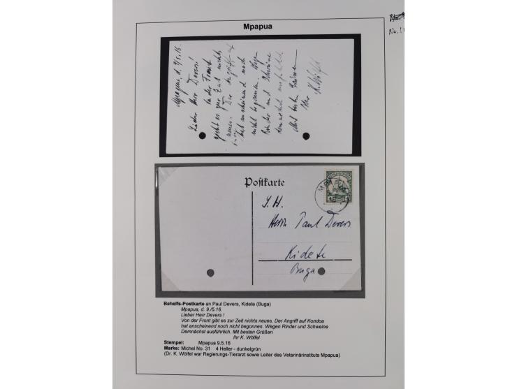 1892/1916, Partie mit 16 Briefen, Karten und Ganzsachen sowie ein Telegramm und zwei linken Postanweisungs-Abschnitten mit sc