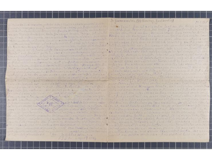 1946/49, Kriegsgefangenenpost aus zwei verschiedenen sowjetischen Lagern an Dr. Gustav Wienstein Nürnberg, dabei S.S.S.R.LAGE