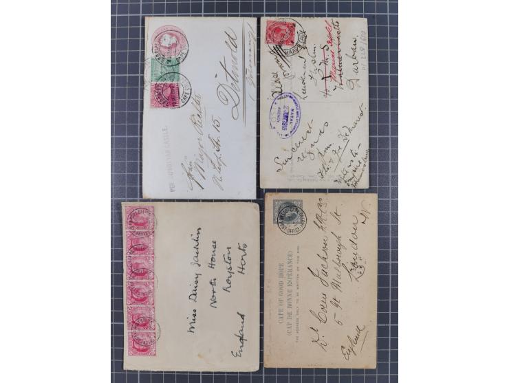 1902/38, Maritime Mail 11 covers &amp; stationery postcards, including ship cards (S.S.Persic, R.M.S. Carisbrook Castle on re