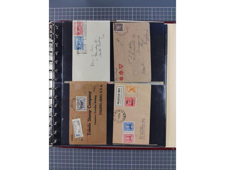 1890/1910, 53 covers &amp; stationery cards including States, registered mails, perfins on cover, good cancellations, uprated