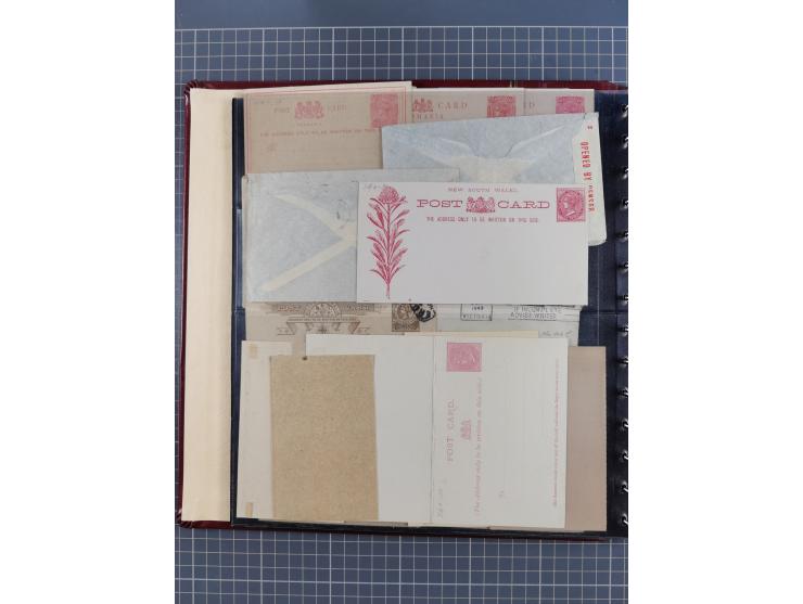 1890/1910, 53 covers &amp; stationery cards including States, registered mails, perfins on cover, good cancellations, uprated
