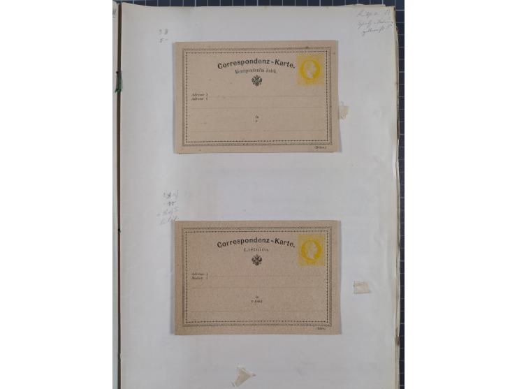 1869/1900, Sammlung von über 100 meist verschiedenen Ganzsachenkarten, überwiegend ungebraucht, spezialisiert mit Katalognumm