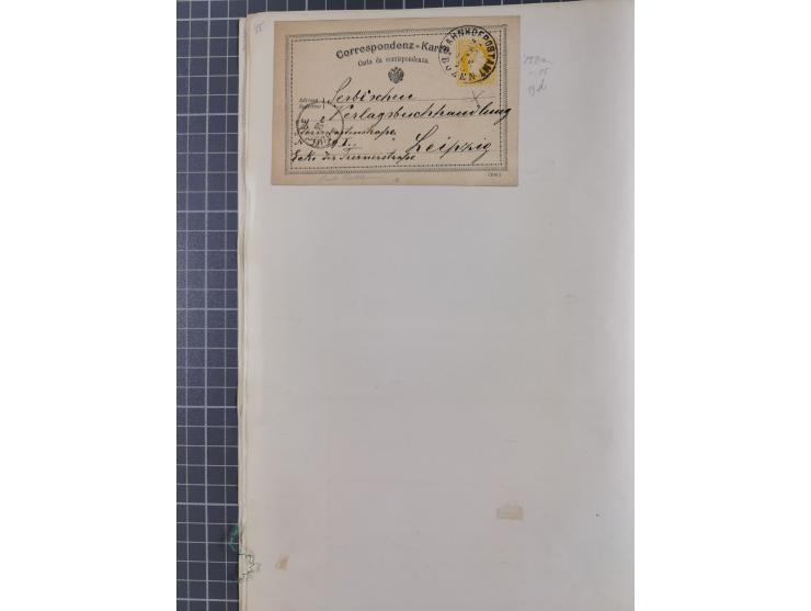 1869/1900, Sammlung von über 100 meist verschiedenen Ganzsachenkarten, überwiegend ungebraucht, spezialisiert mit Katalognumm